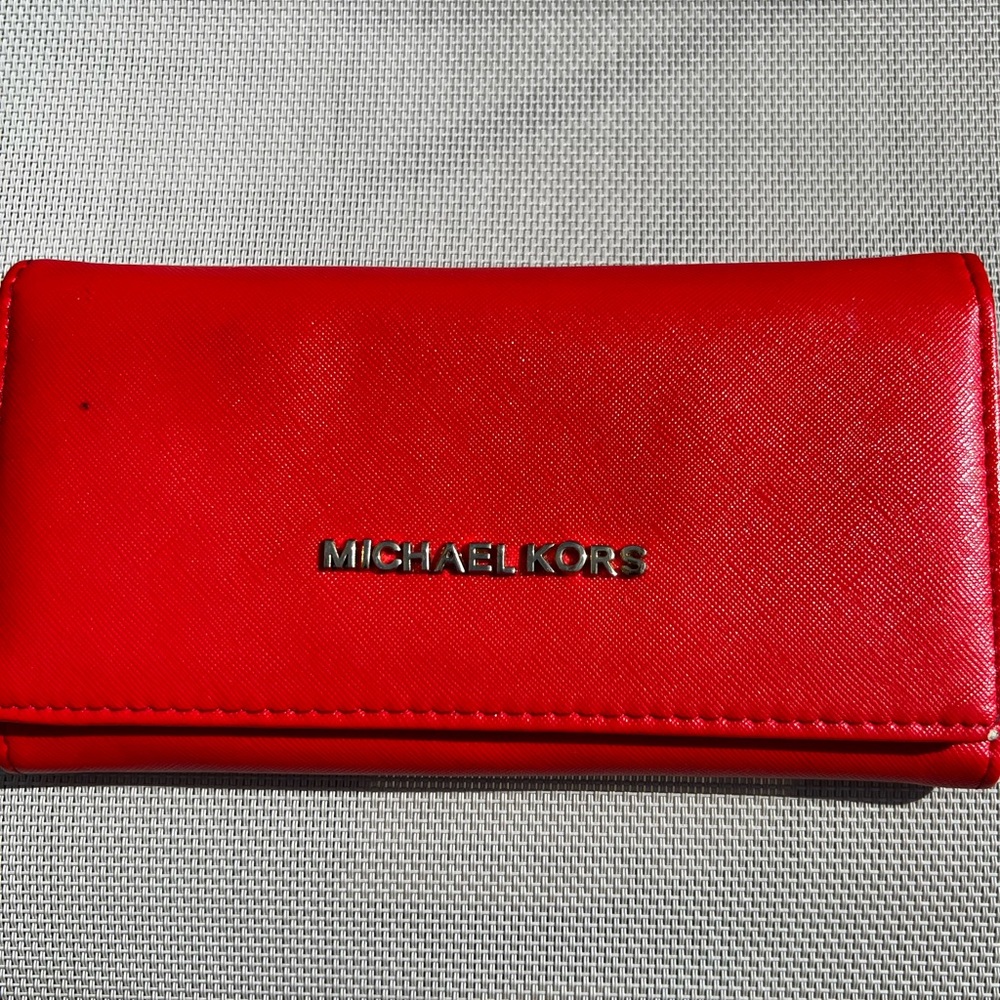 Red Michael Kors Wallet